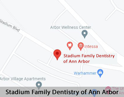 Map image for Denture Relining in Ann Arbor, MI